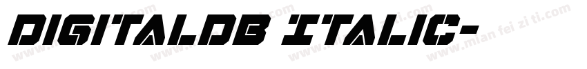 DigitalDB Italic字体转换